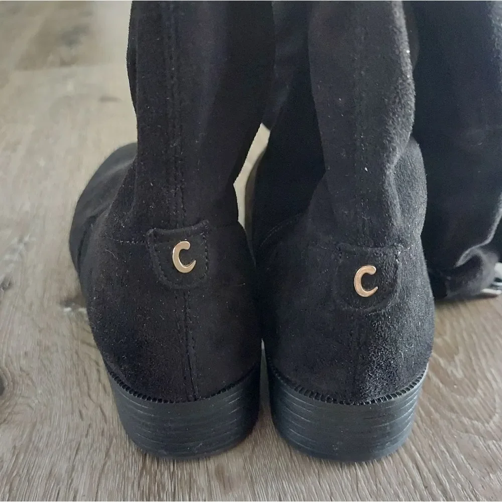 Circus by Sam Edelman Black Suede Over the Knee Boot Size 7.5